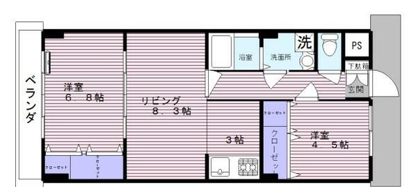 十条駅 徒歩7分 2階の物件間取画像